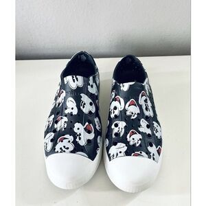Disney Parks Native Mickey Mouse Black Slip On Shoes Slides Unisex M5 W7